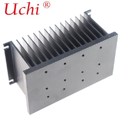 Anodized Black Aluminium Extrusion Extruded Heat Sink Cooling Plate