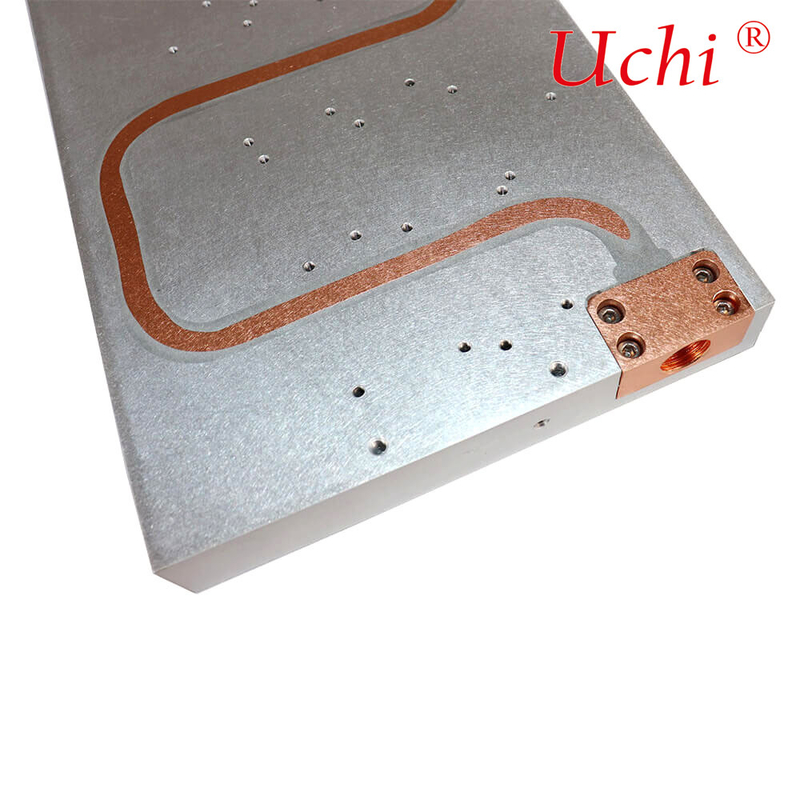 Peralatan Industri Profil Aluminium Radiator Tabung Tembaga Daya Tinggi Radiator Piring Dingin Air Pengolahan khusus