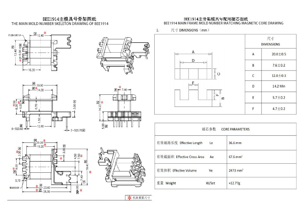 BEE1914 EI19 Tegak 4 2 2PIN Transformator Daya Solusi Ideal Untuk Distribusi Daya 24v