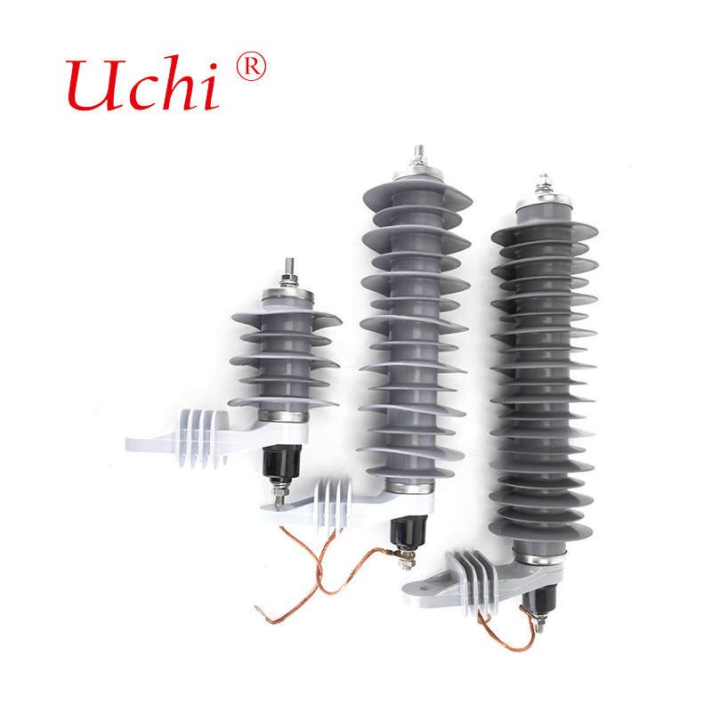 ISO9001 Distribusi Line Composite MOA 10KA 33KV Zinc Oxide Gapless Arrester
