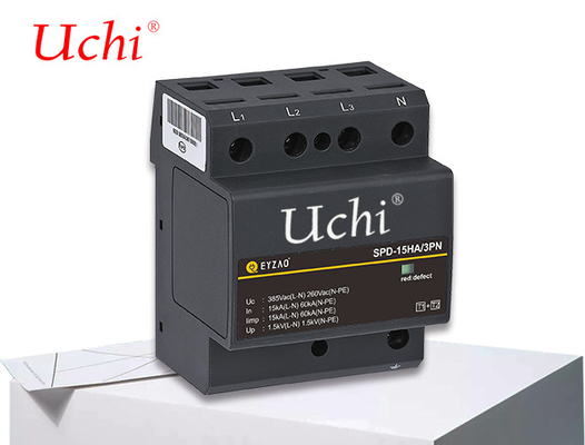 Kelas 1 Hemat Ruang Pelindung Lonjakan Daya SPD 15kA Lebar Hanya 27mm