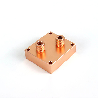 Tembaga Medical Friction Welding Aduk Plat Pendingin Air Blok FSW