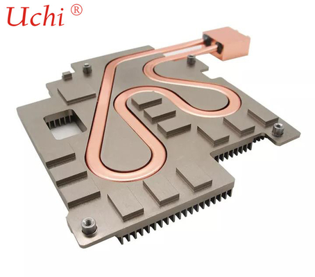 Profil Tembaga Heat Pipe Liquid Cooling Plate Custom Design