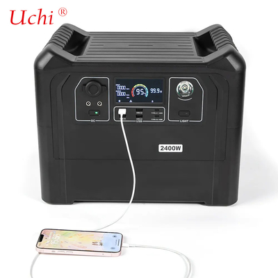 2400W 4800W Portable Outdoor Power Station 2560WH