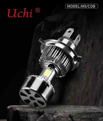 3300 LM M9 LED Lampu depan Sepeda Motor Lampu dengan kipas pendingin 9-18V