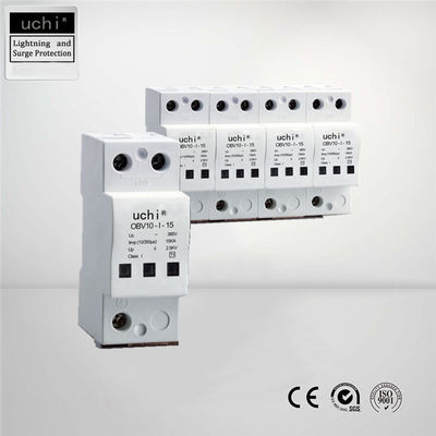 CE Spd Surge Protective Device 100kA Kemampuan Kebocoran Arus Tinggi